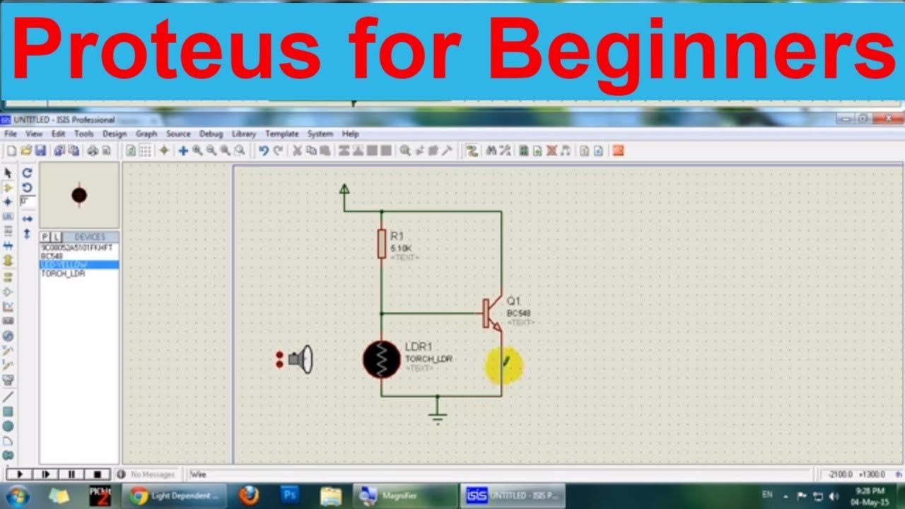 proteus circuit simulator